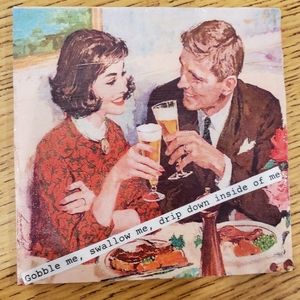 W.A.P. Lyric coaster